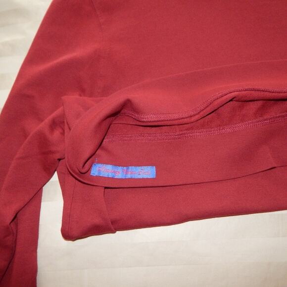 GRAHAM TINI by Robert Graham Long Sleeve Knit Top Sweater in Burgundy Men's XL - Picture 7 of 8